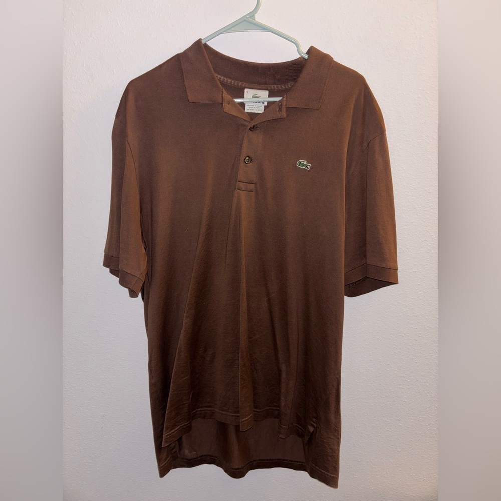 Lacoste Men's Polo Shirt in Rich Brown